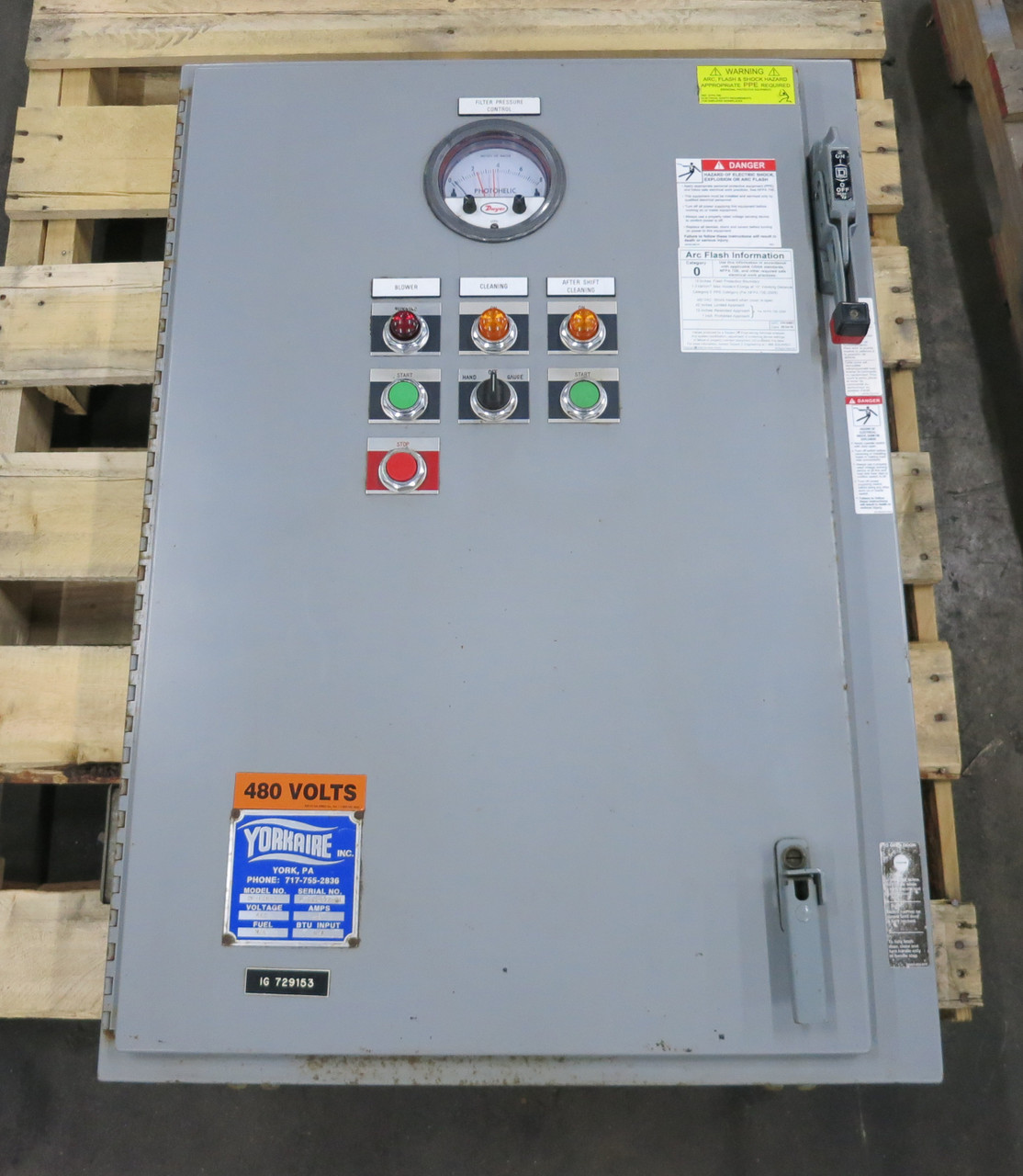 NEW Yorkaire CP-ECB-3 30A 460V Motor Control Panel 5 HP 10 FLA DNC-T2010-A10 (DW7247-1)
