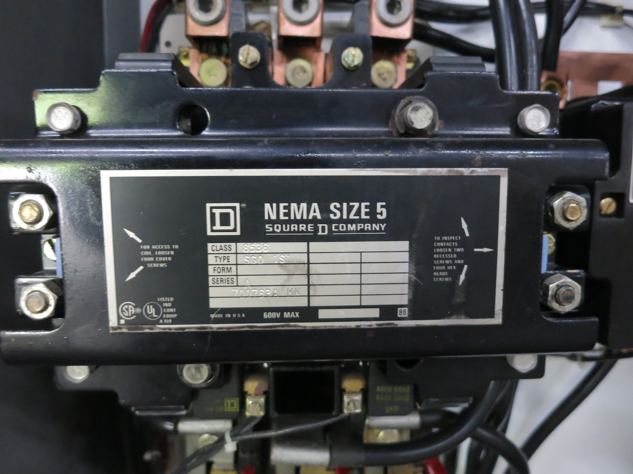 Square D Size 5 Reduced Voltage Motor Soft Starter 200 HP Autotransformer 250A (DW7251-1)