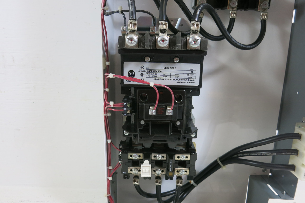 Allen Bradley 2100 Centerline Size 3 Starter 100A Fusible 33" MCC Bucket 100 Amp (BJ1014-1)
