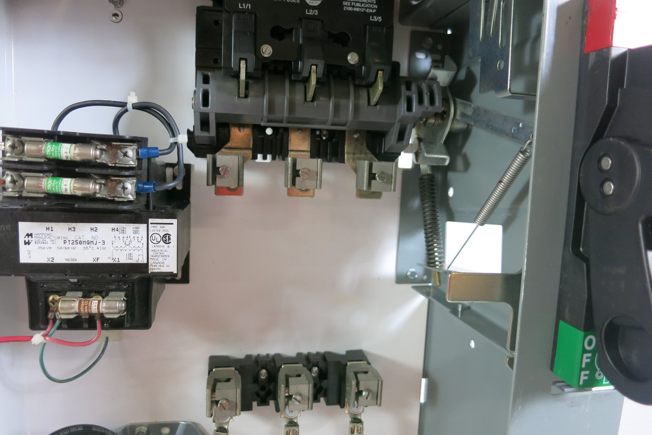 Allen Bradley 2100 Centerline Size 3 Starter 100A Fusible 33" MCC Bucket 100 Amp (BJ1014-1)