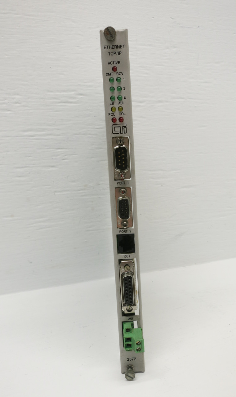 CTI 901E-2572 Ethernet TCP/IP PLC Module Card Control Technology 901E2572 (DW7255-1)