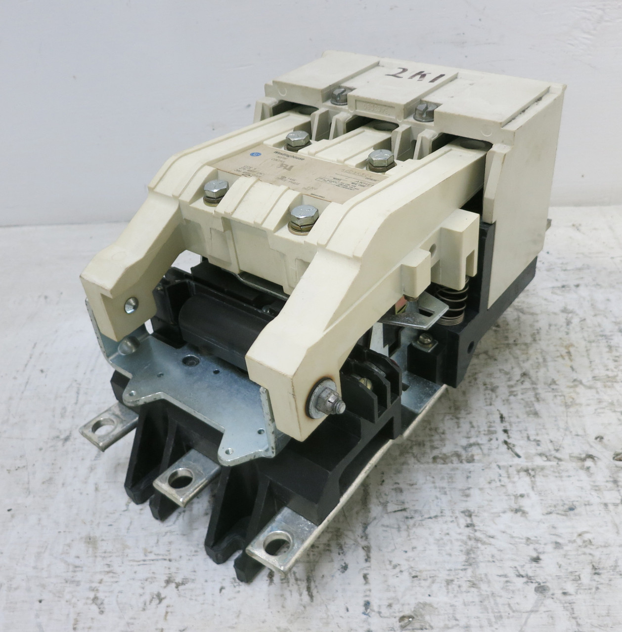 Westinghouse A201K5CX Size 5 Motor Contactor Model J 120V Coil A201K5CA 3PH 600V (DW7269-3)