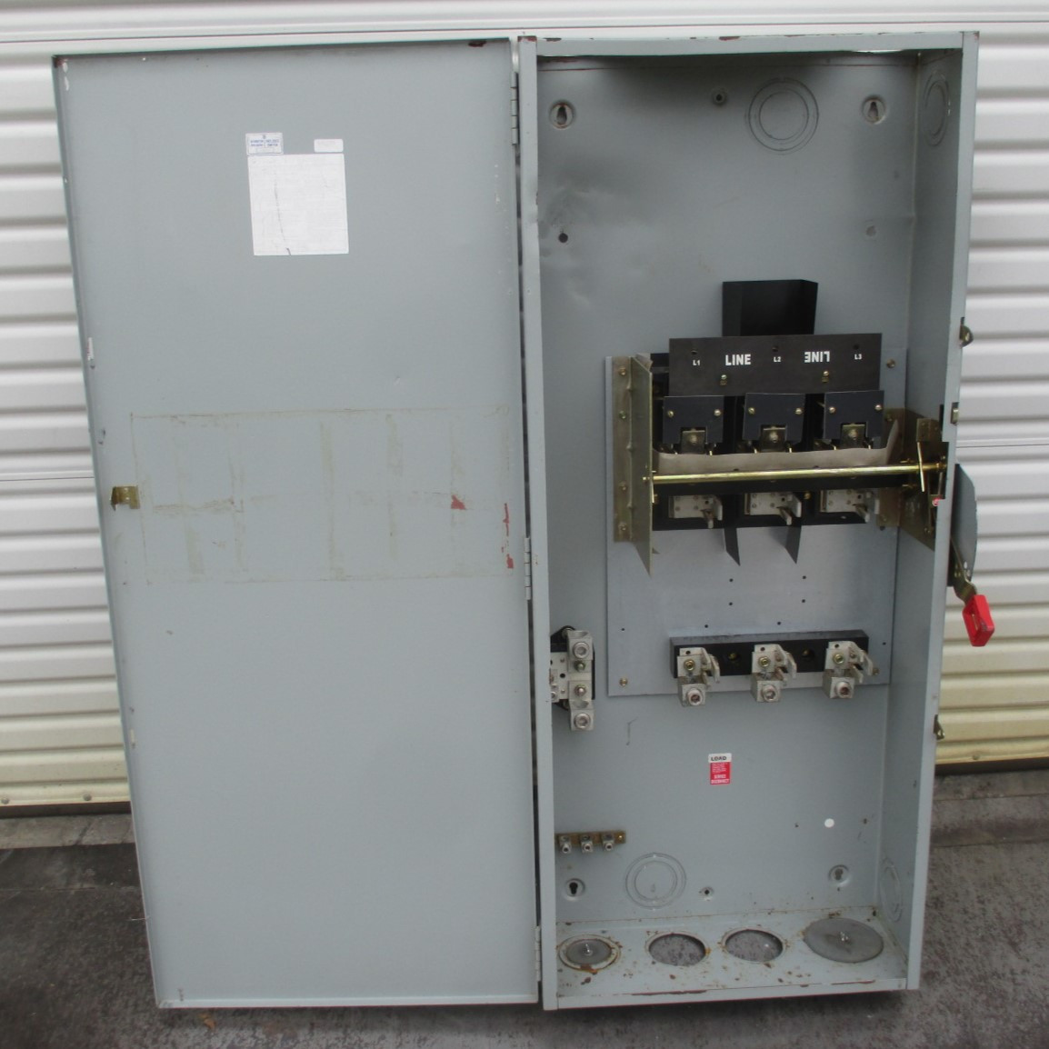 GE TH4365 (NO LABEL) 400 Amp 600A Heavy Duty Fusible Safety Switch 4W Mod 11 (AH0567-1)