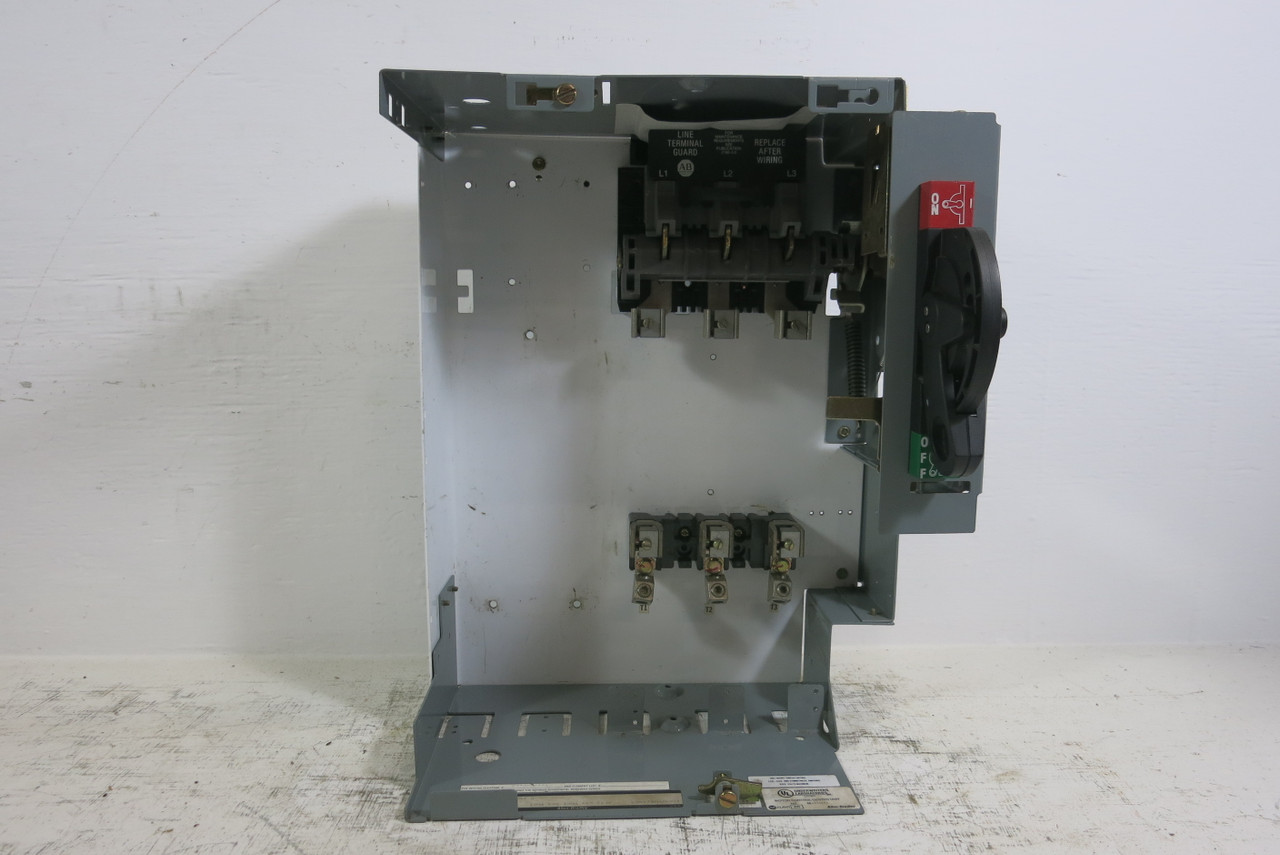 Allen Bradley 2100 Centerline 18" 100A Fusible Feeder MCC Bucket 100 Amp Fuse (BJ1019-3)