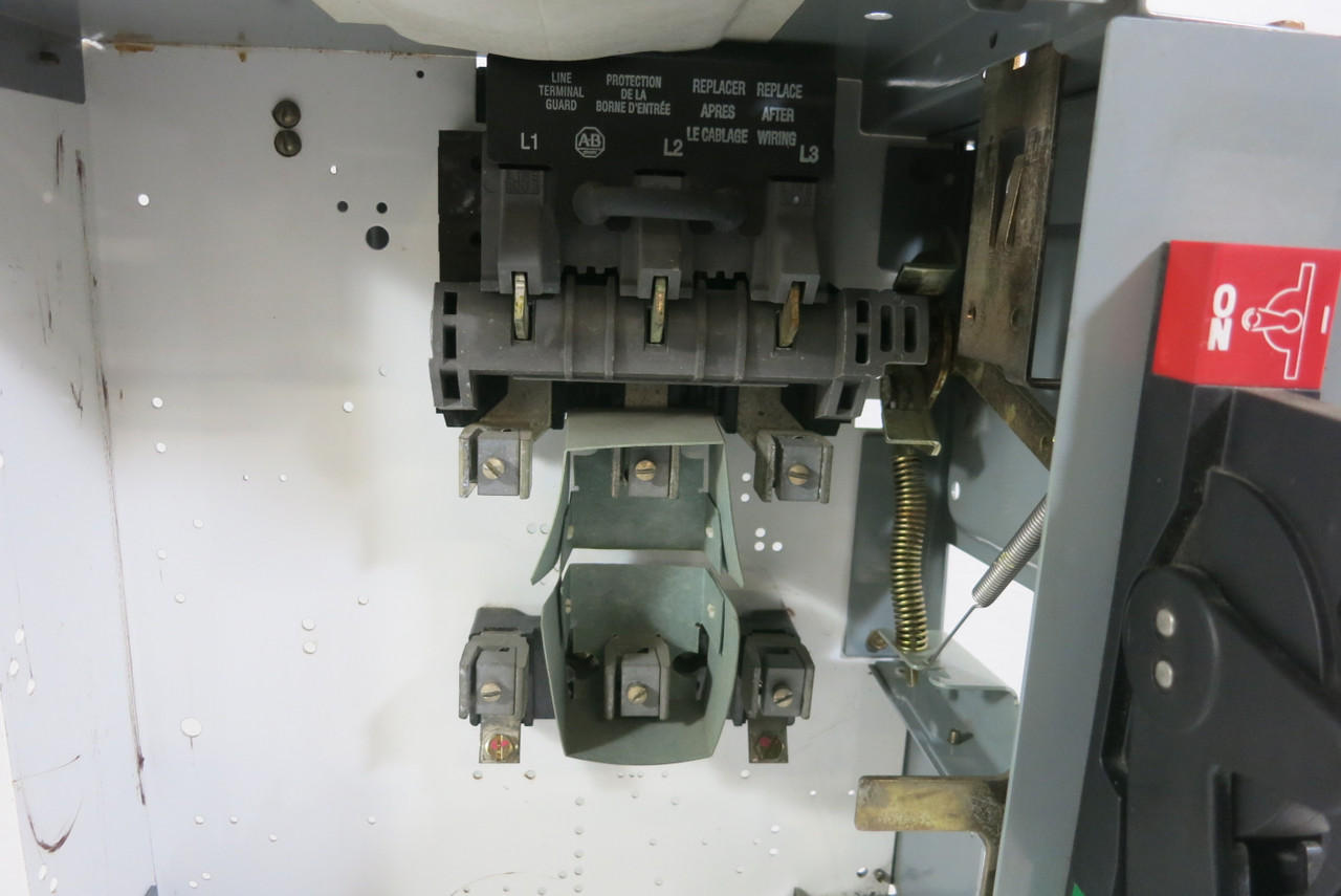 Allen Bradley 2100 Centerline 18" 100A Fusible Feeder MCC Bucket 100 Amp Fuse (BJ1019-5)