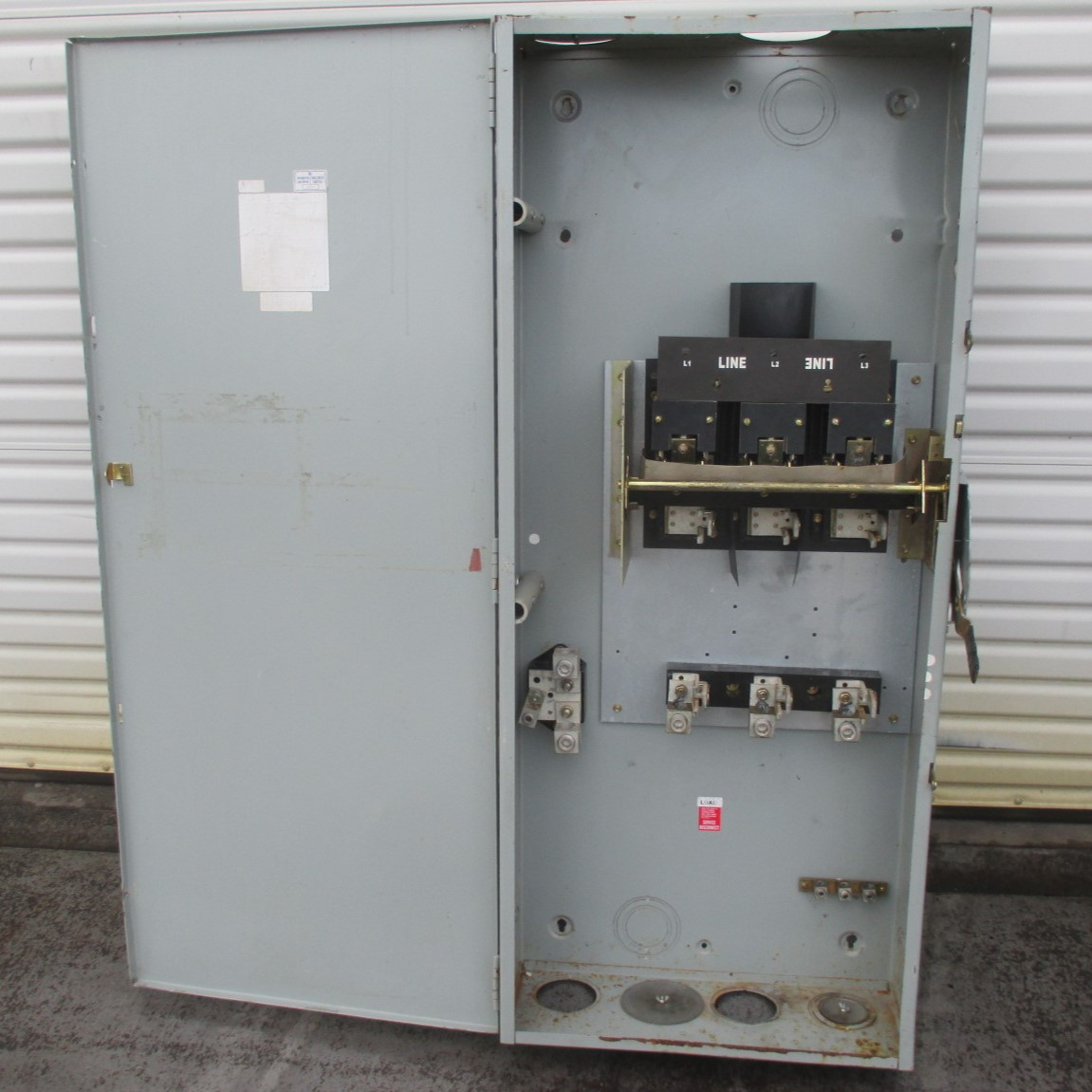 GE TH4365 (NO LABEL) 400 Amp 600V Heavy Duty Fused Safety Switch 4W 400A FLAWED (AH0568-1)