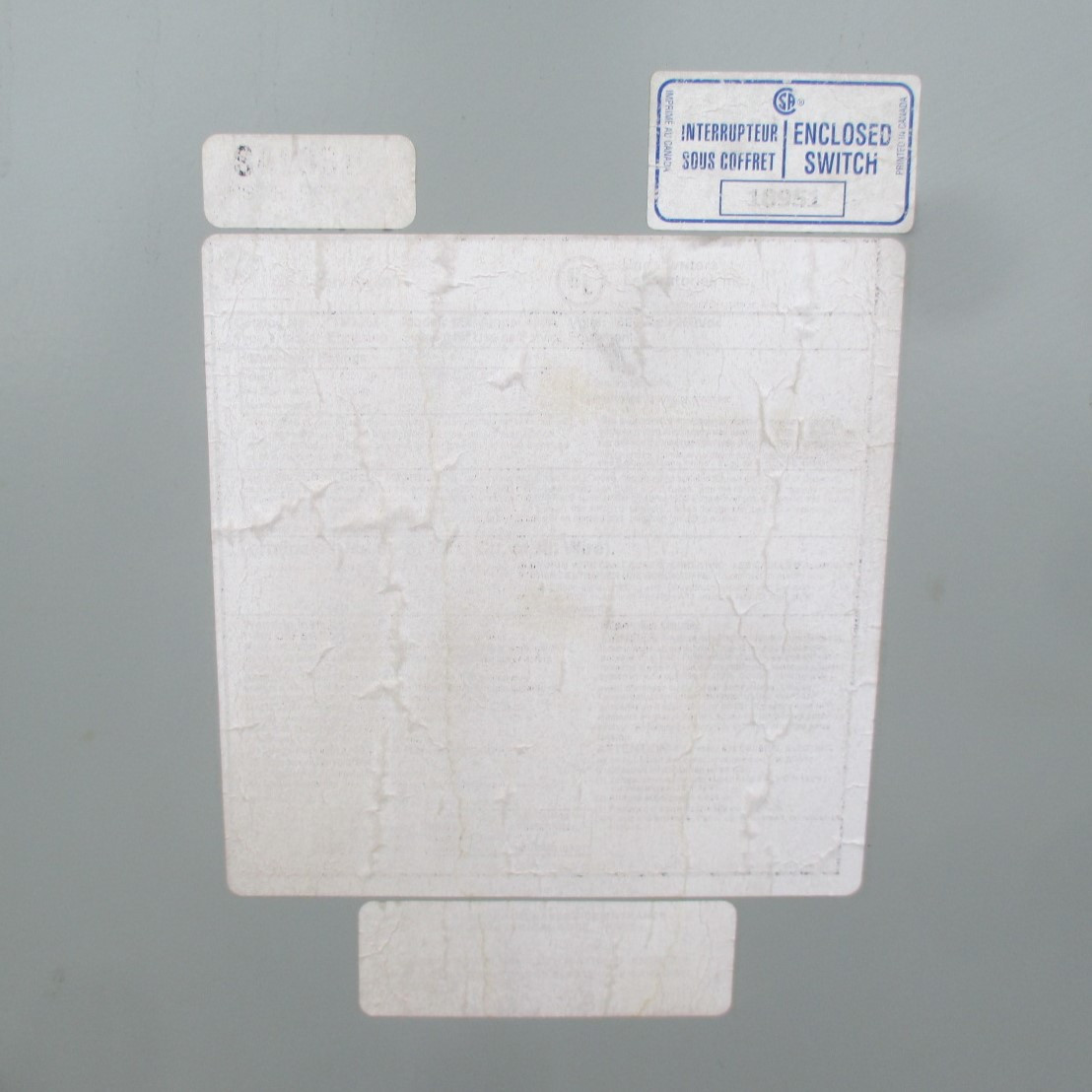 GE TH4365 (NO LABEL) 400 Amp 600V Heavy Duty Fused Safety Switch 4W 400A FLAWED (AH0568-1)