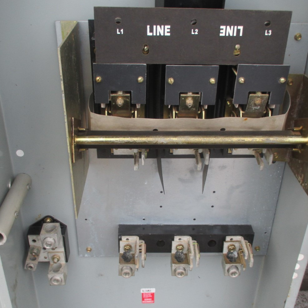 GE TH4365 (NO LABEL) 400 Amp 600V Heavy Duty Fused Safety Switch 4W 400A FLAWED (AH0568-1)