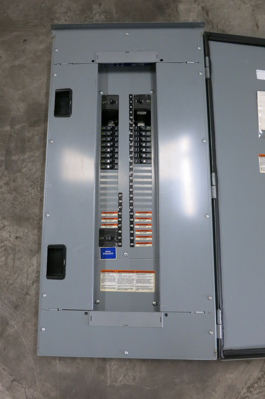 Square D NQOD 100A Main Breaker Panel Board 3PH 4W 208/120 100 Amp 208Y E2 3R (DW7277-1)