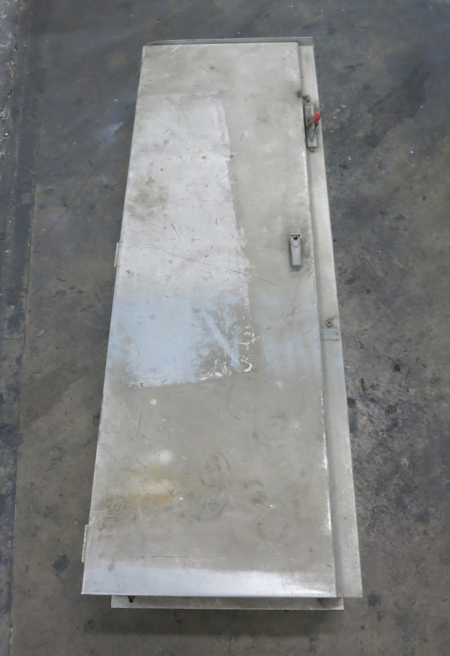 GE Size 5 Starter 400A Fusible Combination Box 400 Amp CR306G0 Sz5 Combo SS 3R (DW7282-1)