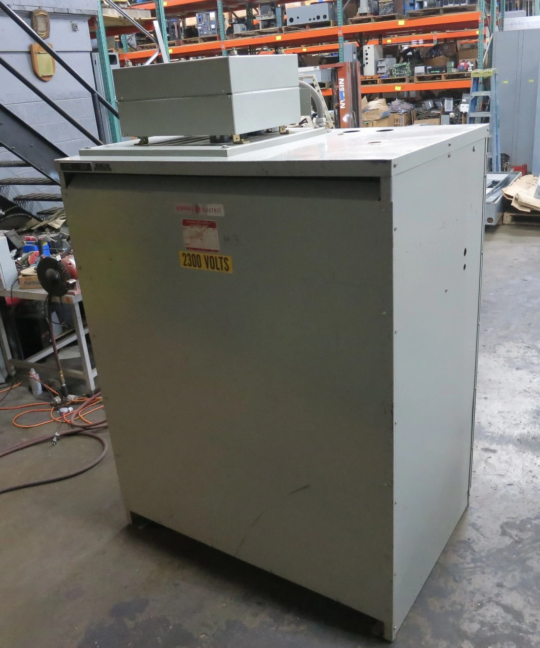 GE 450 kVA 2300 Delta to 460Y/266 V 3PH Transformer 9T25B5839G89 2300V 460 V (DW7284-1)
