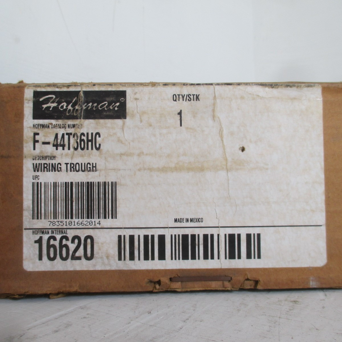 NEW Hoffman F-44T36HC Hinged Cover Wiring Trough Type 12, 4" x 4" x 36" F44T36HC (AH0581-1)