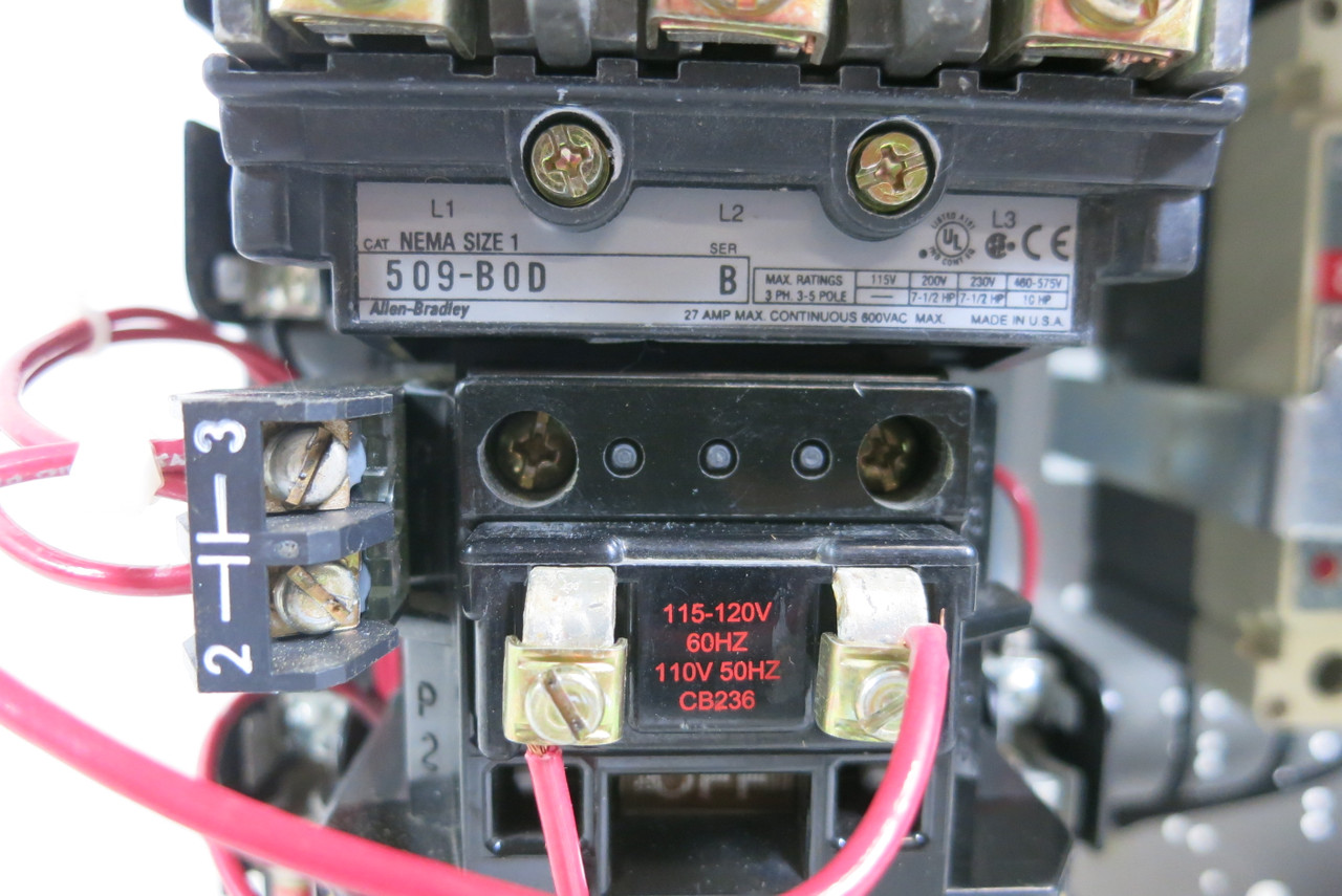 Allen Bradley 2100 Centerline Size 1 Starter 30 Amp Breaker 12" MCC Bucket 30A (BJ1026-1)