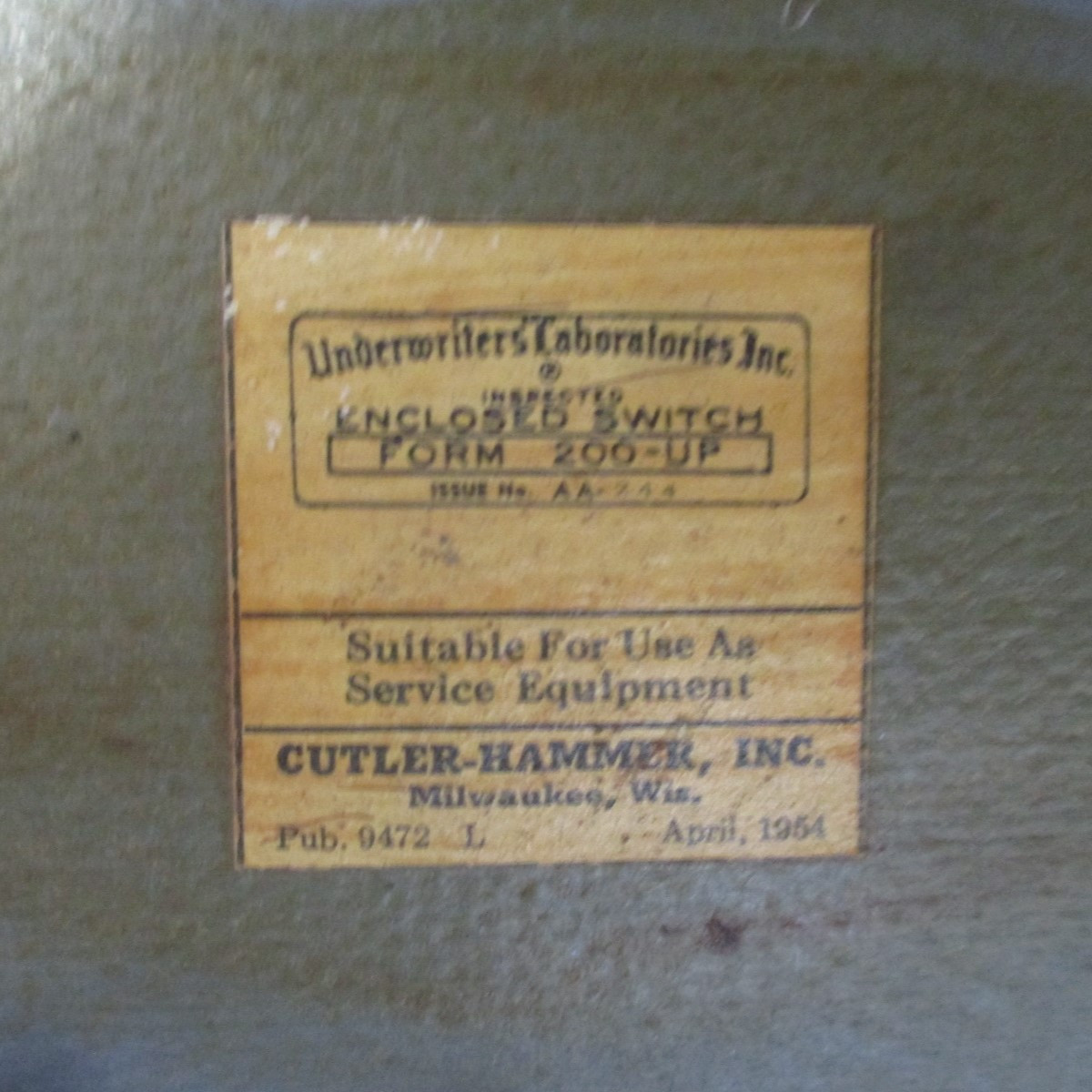 Cutler Hammer 4121H5 400A 240V 2P Non-Fusible Double Throw Transfer Switch 1PH (AH0591-1)