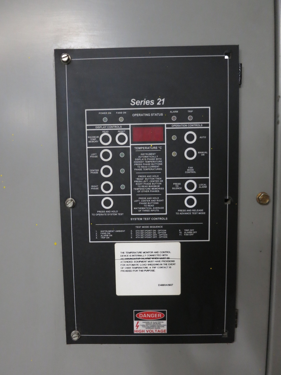 FPT 2500/3333 kVA 4160 Delta to 480 Delta V 3PH Transformer w/ Load Break Switch (DW7300-1)