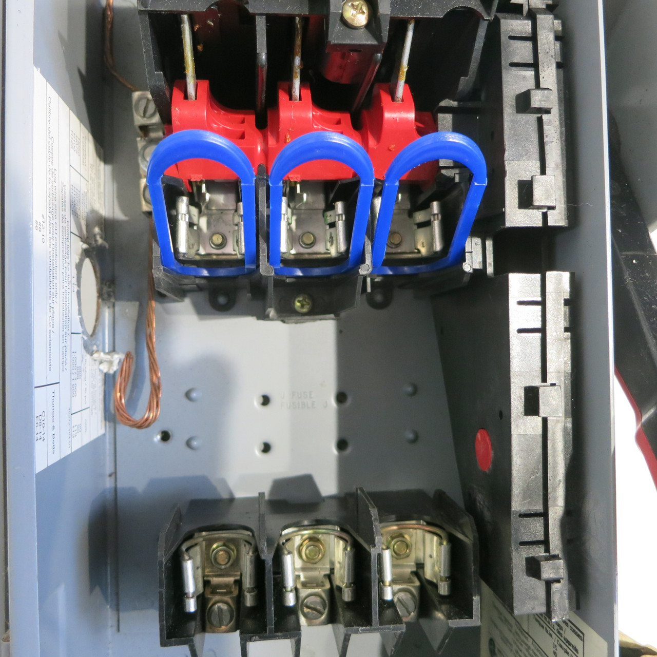 Square D CH361AWK 30A 600V 3R Fusible Safety Switch Disconnect w View Window F05 (AH0598-1)