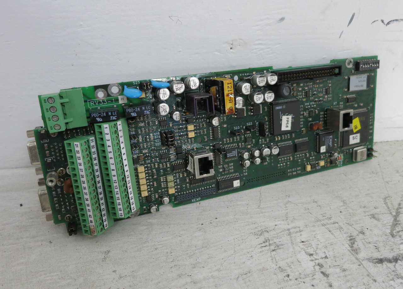 GE RV33-1 Rev H VS Drive Control Regulation Board AV-300i Inverter I/O Card (DW7345-2)