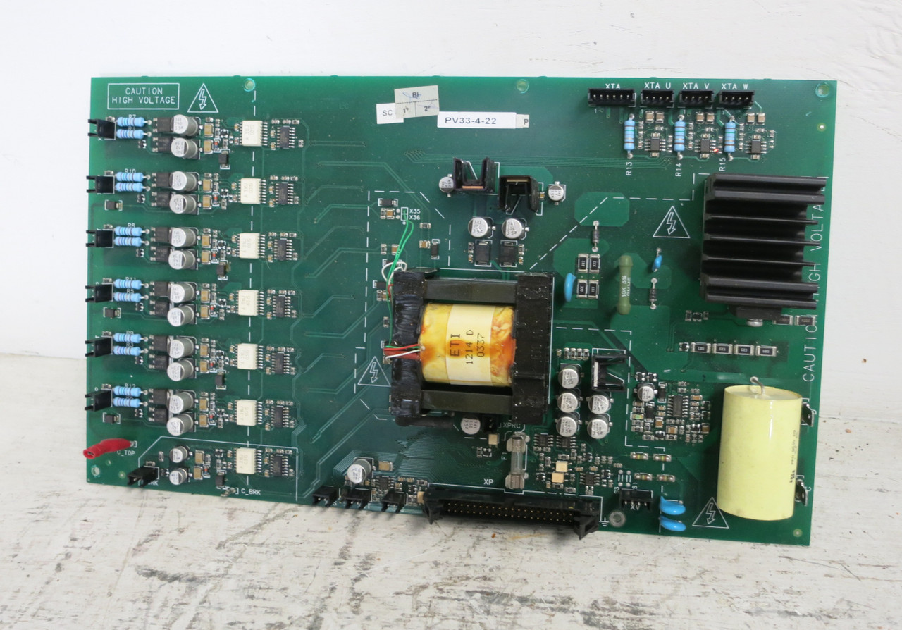 Image of GE PV33-4-22 Rev P VS Drive Control Power Board AV-300i Inverter PCB ECS 1943-9