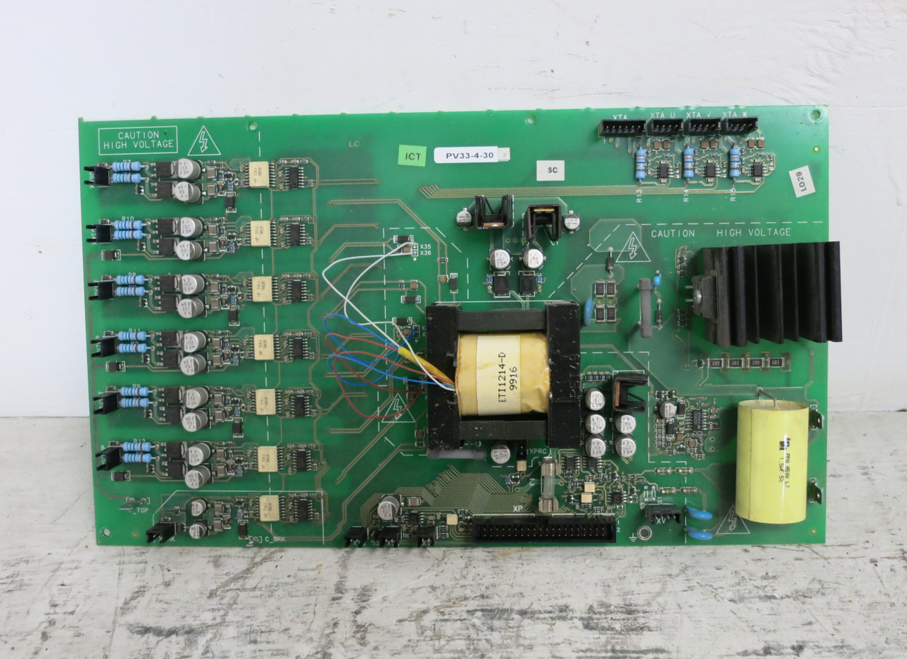 GE PV33-4-30 Rev F VS Drive Control Power Board AV-300i Inverter PCB ECS 1943-3 (DW7337-1)