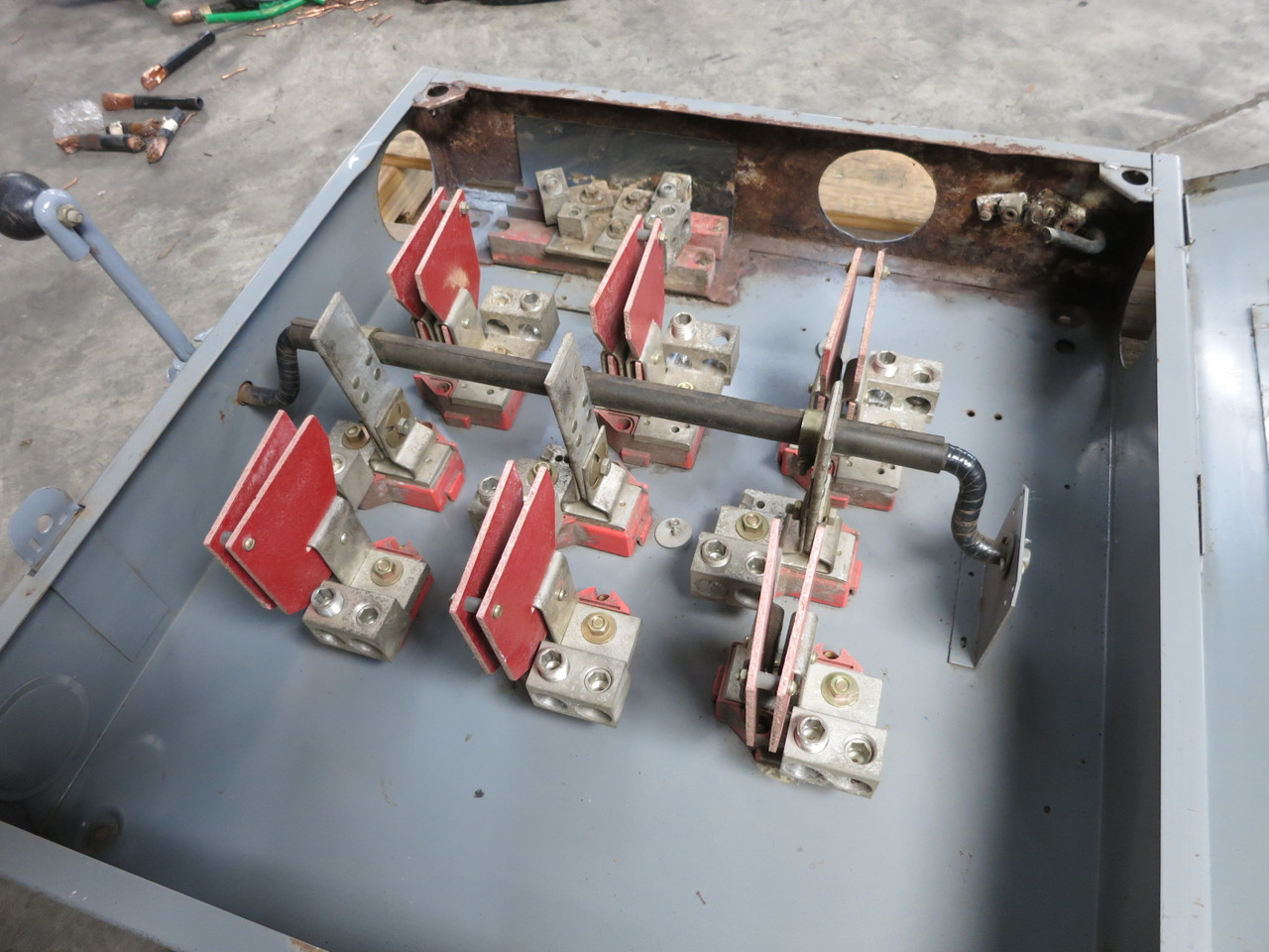 Square D 92345 400A 600V Double Throw Safety Switch Manual Transfer 400 Amp E1 (DW7347-1)