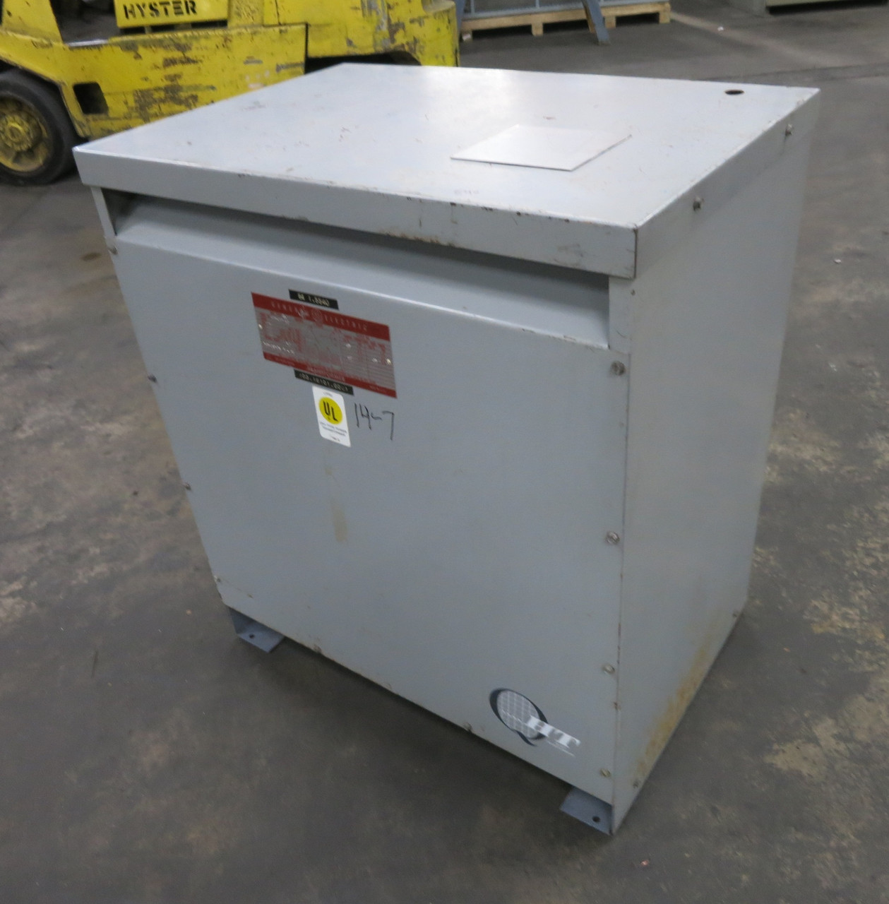 GE 75 kVA 460 Delta to 460Y/266 V 3PH Isolation Transformer 9T23B4007G42 460V (DW7368-1)
