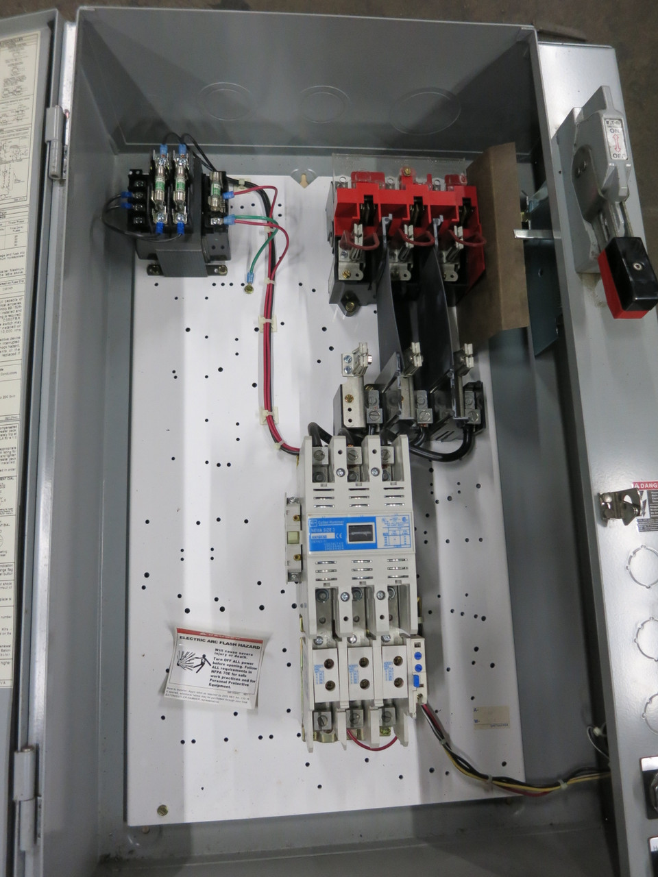NEW Eaton 100A Fusible Size 3 Starter Combination Combo Box AN16KN0 208V 100 Amp (DW7380-1)