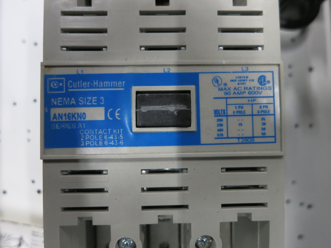 NEW Eaton 100A Fusible Size 3 Starter Combination Combo Box AN16KN0 208V 100 Amp (DW7380-1)