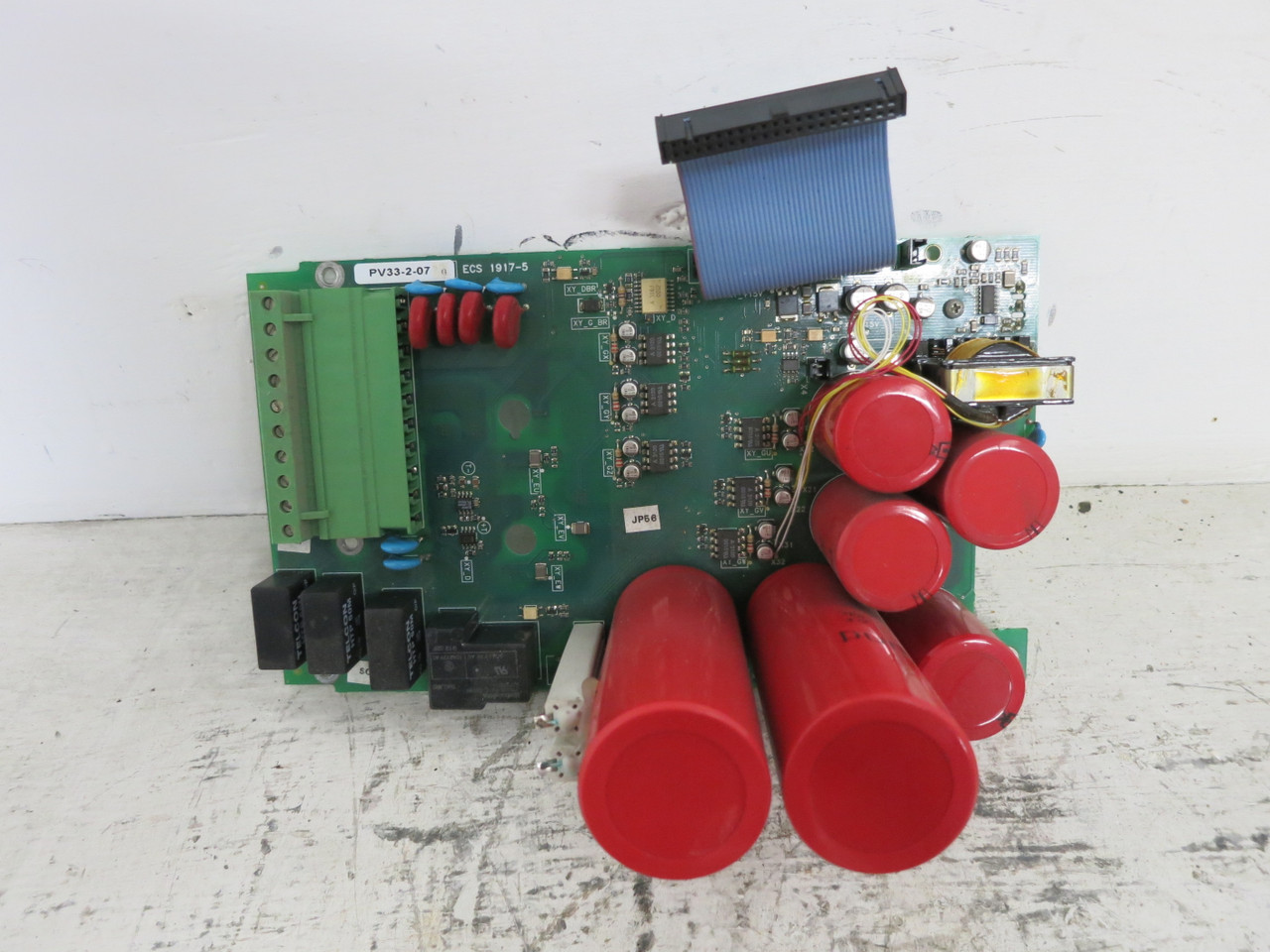 GE PV33-2-07 Rev G VS Drive Control Power Board AV-300i Inverter PCB ECS 1917-5 (DW7385-1)