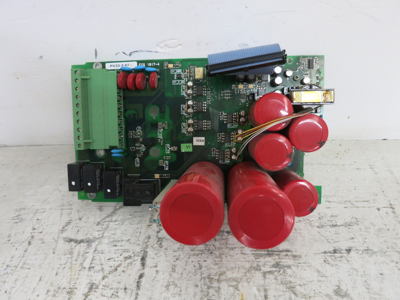 GE PV33-2-07 Rev E VS Drive Control Power Board AV-300i Inverter PCB ECS 1917-4 (DW7383-1)