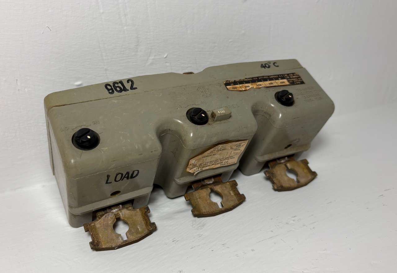 I-T-E HJ3T400 400A Trip Unit for HJ3 Circuit Breaker HJ3-T400 ITE 400 Amp 3P (EM5538-1)