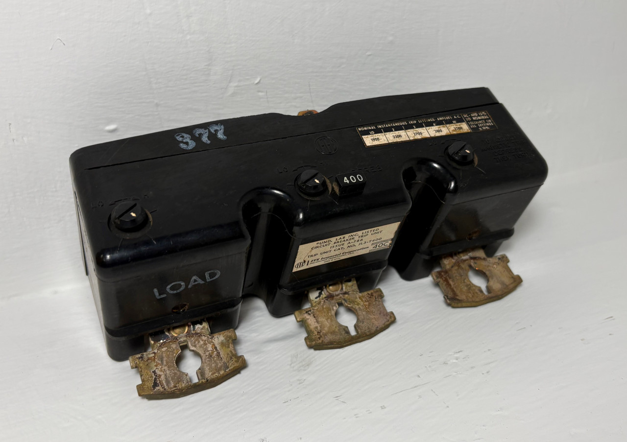 I-T-E JL3T400 400A Trip Unit for JL3 Circuit Breaker JL3-T400 ITE 400 Amp 3P (EM5537-1)