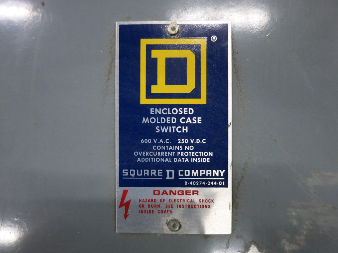 Square D MAE-360008-S Molded Case Switch Enclosure 800A 600V Ser E1 800 Amp MAL (DW7401-1)