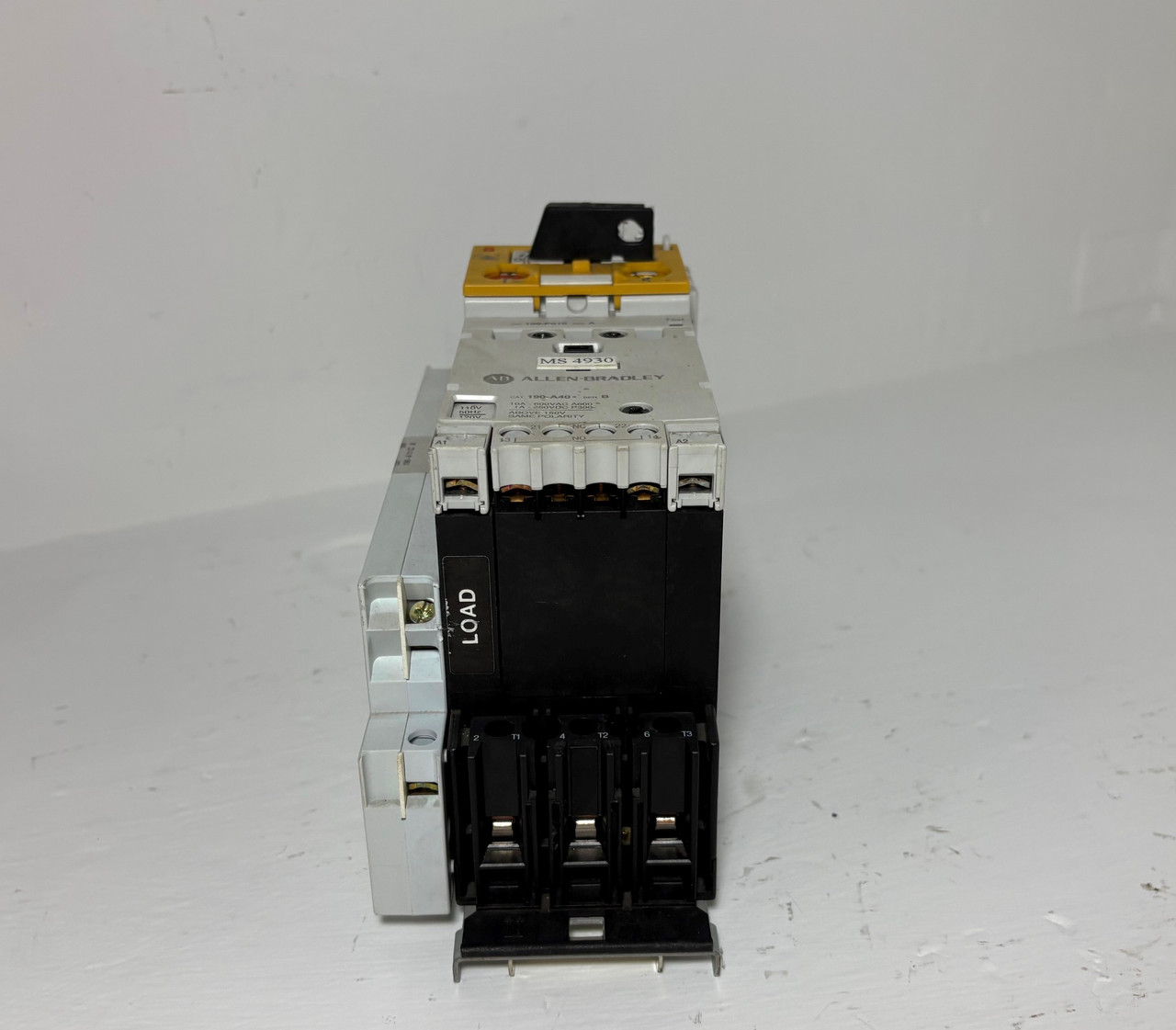 Allen Bradley 190-A40 Motor Starter 190-P010 190-CPS40 3PH 10 Amp 600V 120V Coil (EM5553-3)
