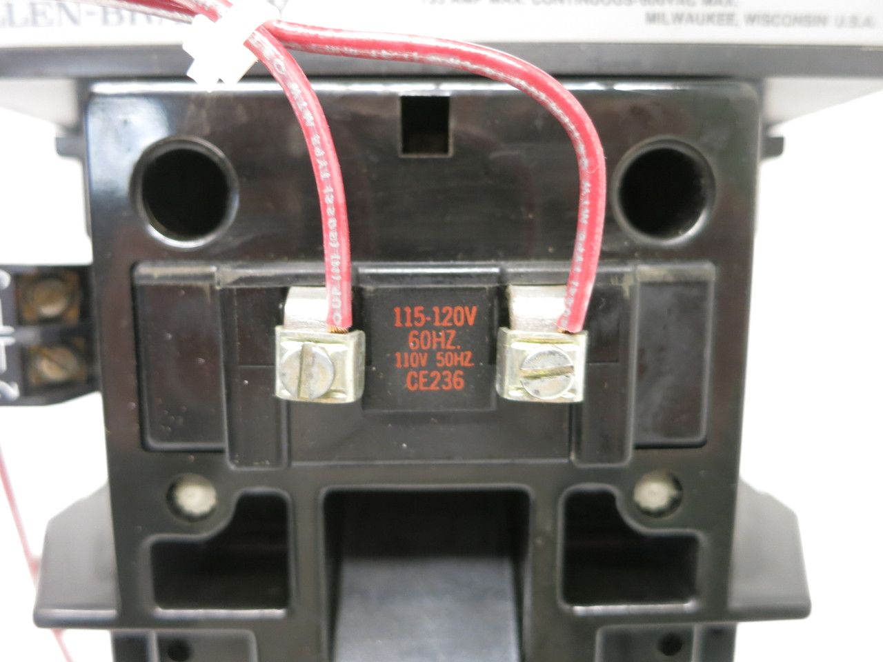 Allen Bradley 509-EOD Size 4 Motor Starter 120V Coil 135A 509-E0D No Heaters 3PH (AH0632-2)