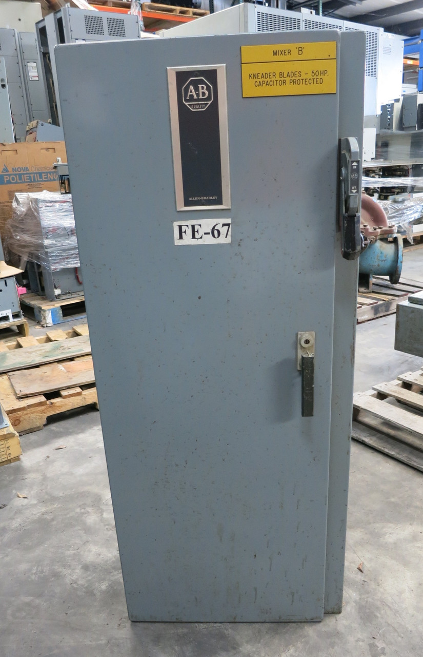 Allen Bradley Size 3 Reversing Starter 100A Fusible Combo Box 100 Amp 505-DOD 12 (DW7423-1)