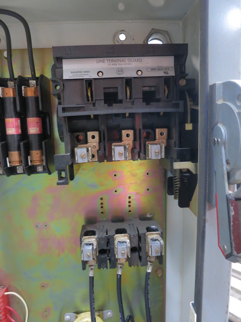 Allen Bradley Size 3 Reversing Starter 100A Fusible Combo Box 100 Amp 505-DOD 12 (DW7423-1)