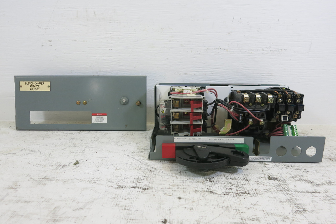 Allen Bradley 2100 Centerline 30 Amp Fusible Size 1 Starter 6" MCC Bucket 30A (BJ1033-2)