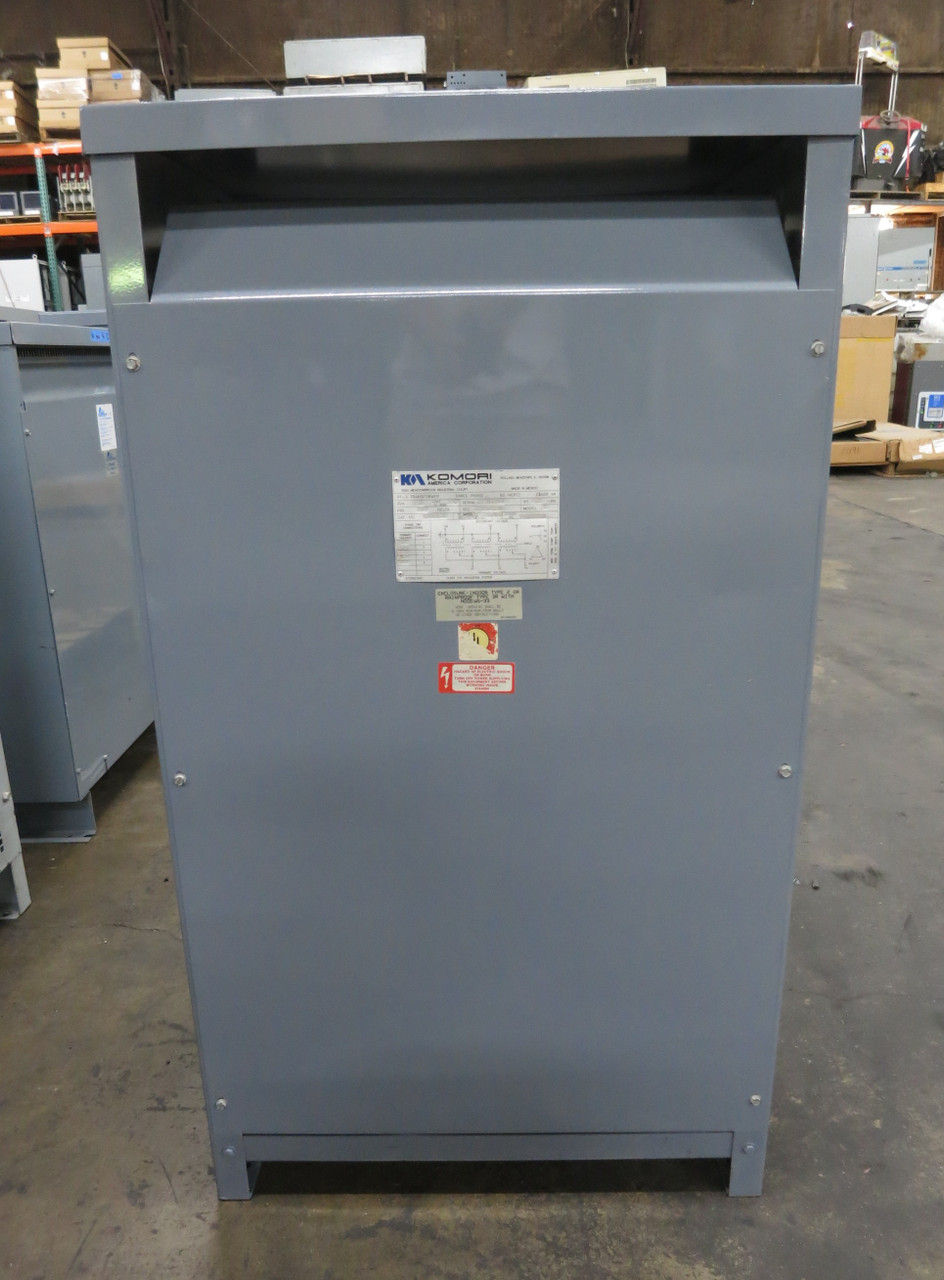 Komori 150 kVA 208 Delta to 220Y/127 V 3PH Transformer K208150 208V 220V (DW7440-1)