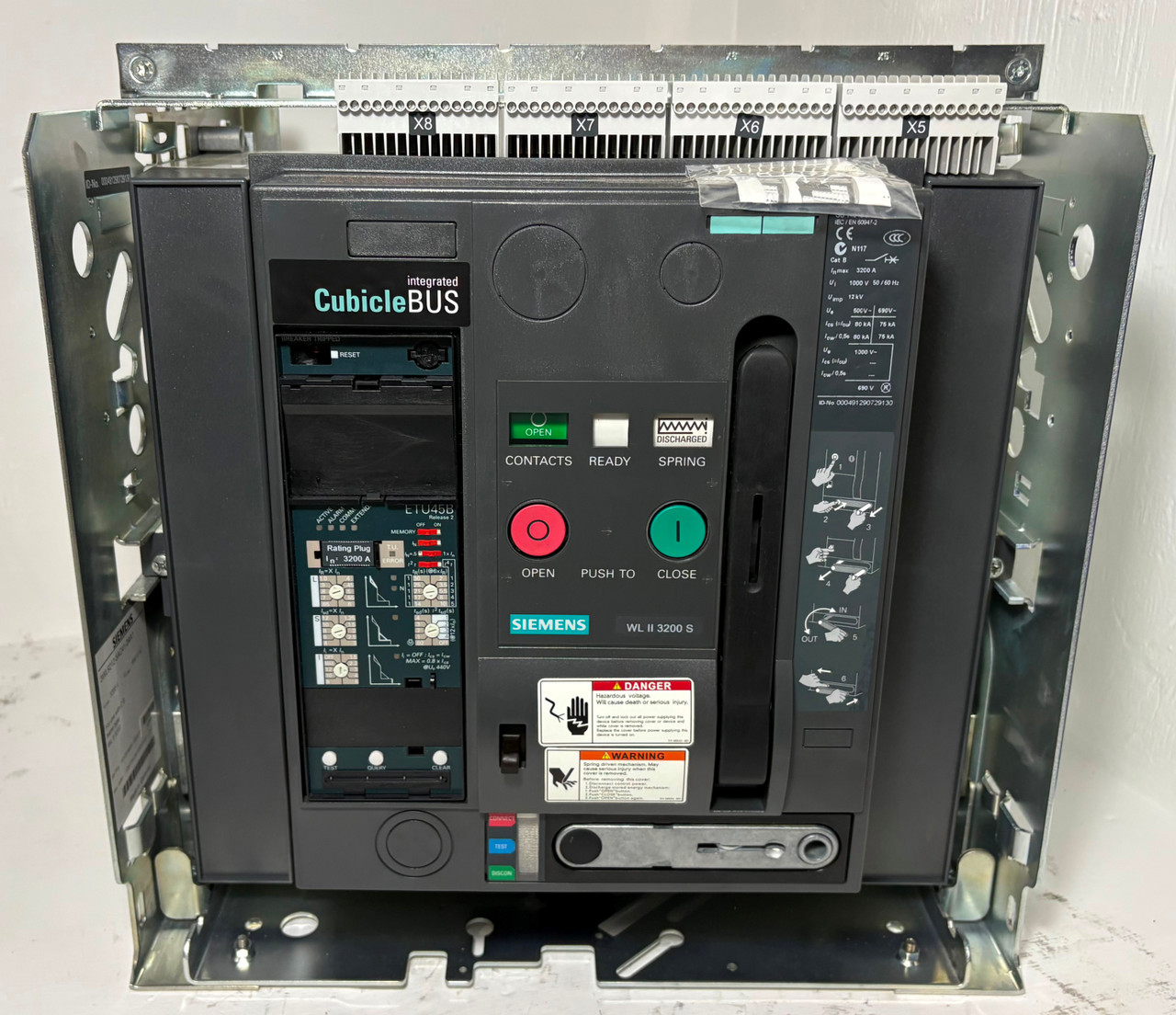 NEW Siemens WLII3200S 3200A CubicleBus LSI Circuit Breaker 3200 Amp 3WL1232 NIB (EM5571-1)