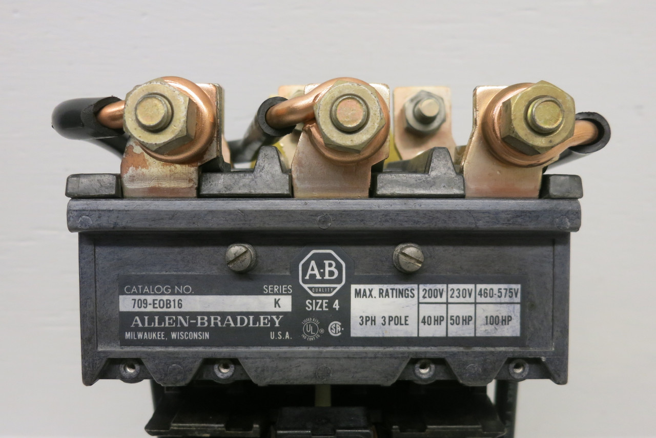 Allen Bradley 709-EOB16 Size 4 Motor Starter 120V Coil 709-E0B16 100HP 3PH 3P AB (AH0642-2)