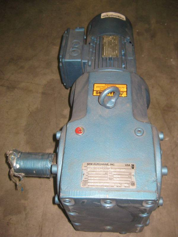 Sew Eurodrive K76DT8 1 HP Ratio:118.45 Gear Reducer NEW (EBI3630-1)