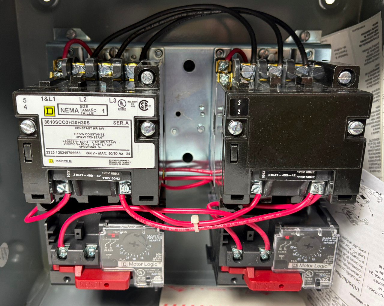 NEW Square D 8810SCO3H30H30S Size 1 Two-Speed Starter Enclosed 2 Speed NIB (EM5578-4)