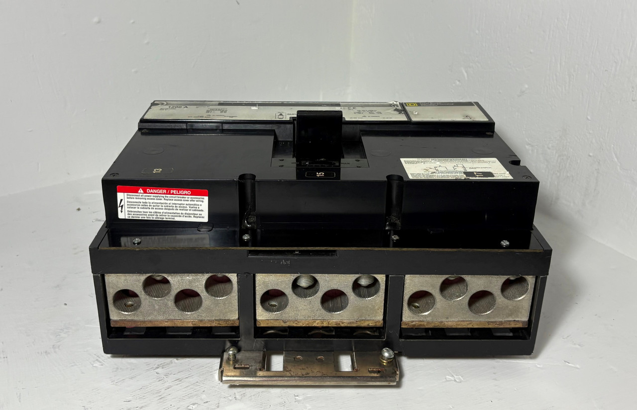 Square D I-Line NC361200 1200A Circuit Breaker Type NC 1200 Amp HACR bad label (EM5579-1)
