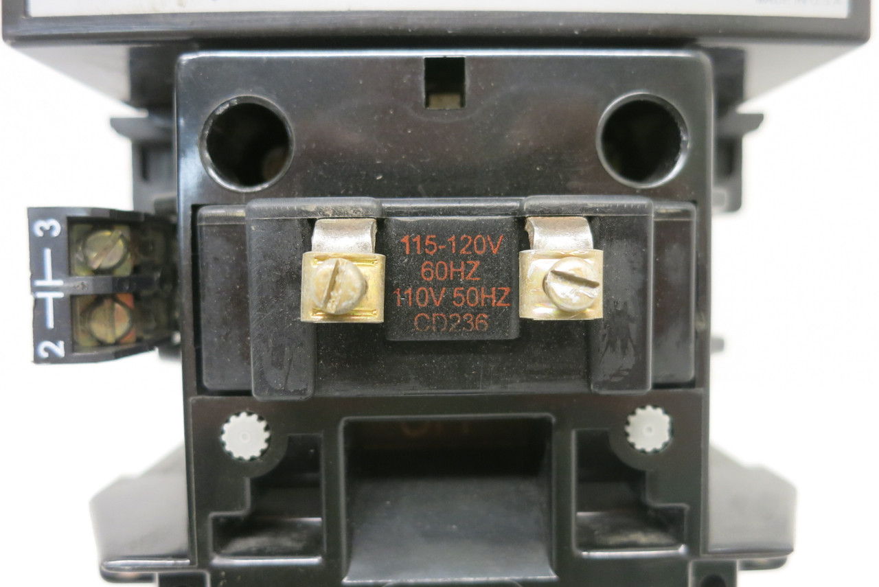 Allen Bradley 509-DOD-XXX Size 3 Starter 120V CD236 Coil 90A 50HP w/ 592-A1KD (AH0643-1)