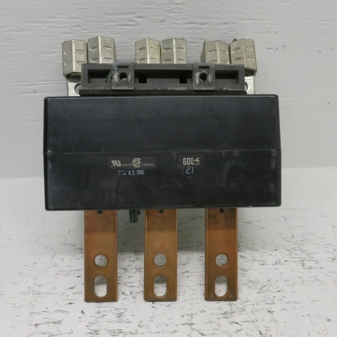 Westinghouse 757B429H01 Current Transformer 600:5A 50-400Hz CT ITI 3P7-601 w Bus (AH0649-1)