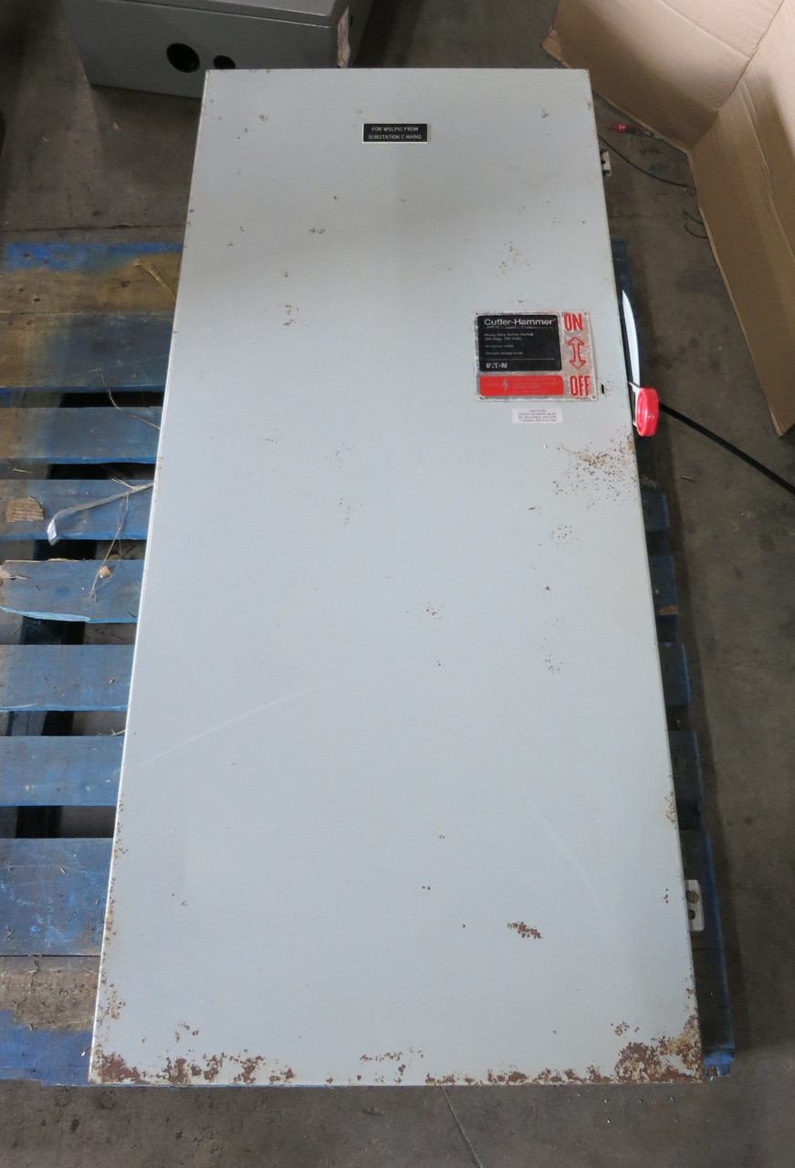 Eaton DH325NGK 400A 240V Fusible Safety Switch Disconnect 3PH 4W 400 Amp 240 VAC (DW7455-2)