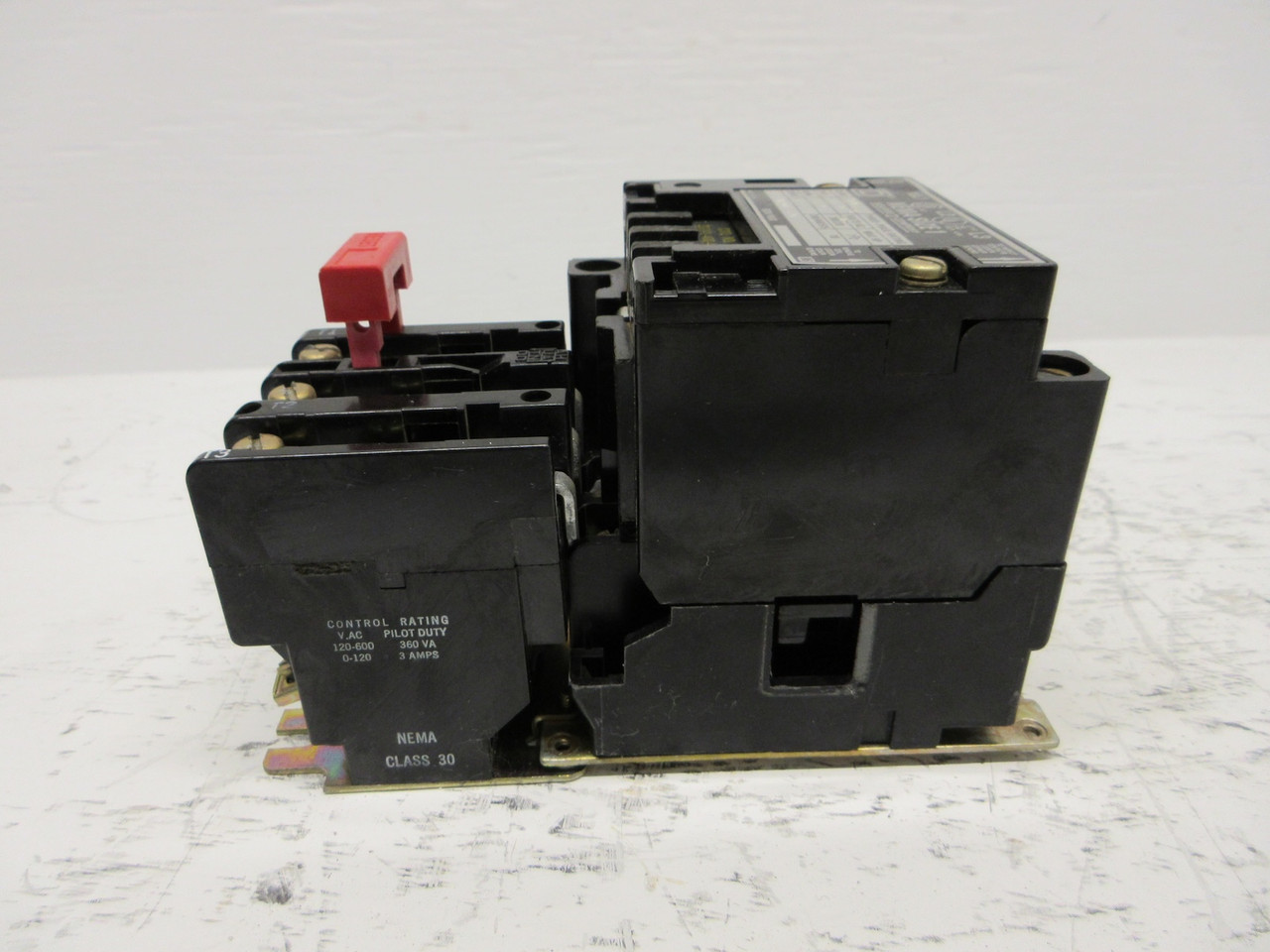 Square D 8536SCO3 Size 1 Starter 120V Coil 10HP 8536SC03 Form BS Series B 600VAC (AH0652-10)