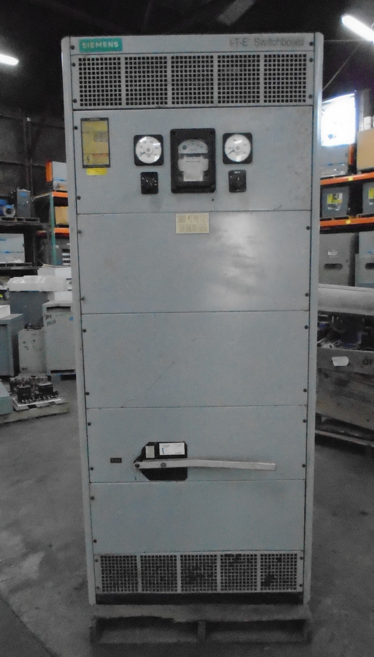 Siemens FCI 1600A 480Y/277 Main Fusible Switch Board Pringle QA1633 1600 Amp 480 (DW7462-1)