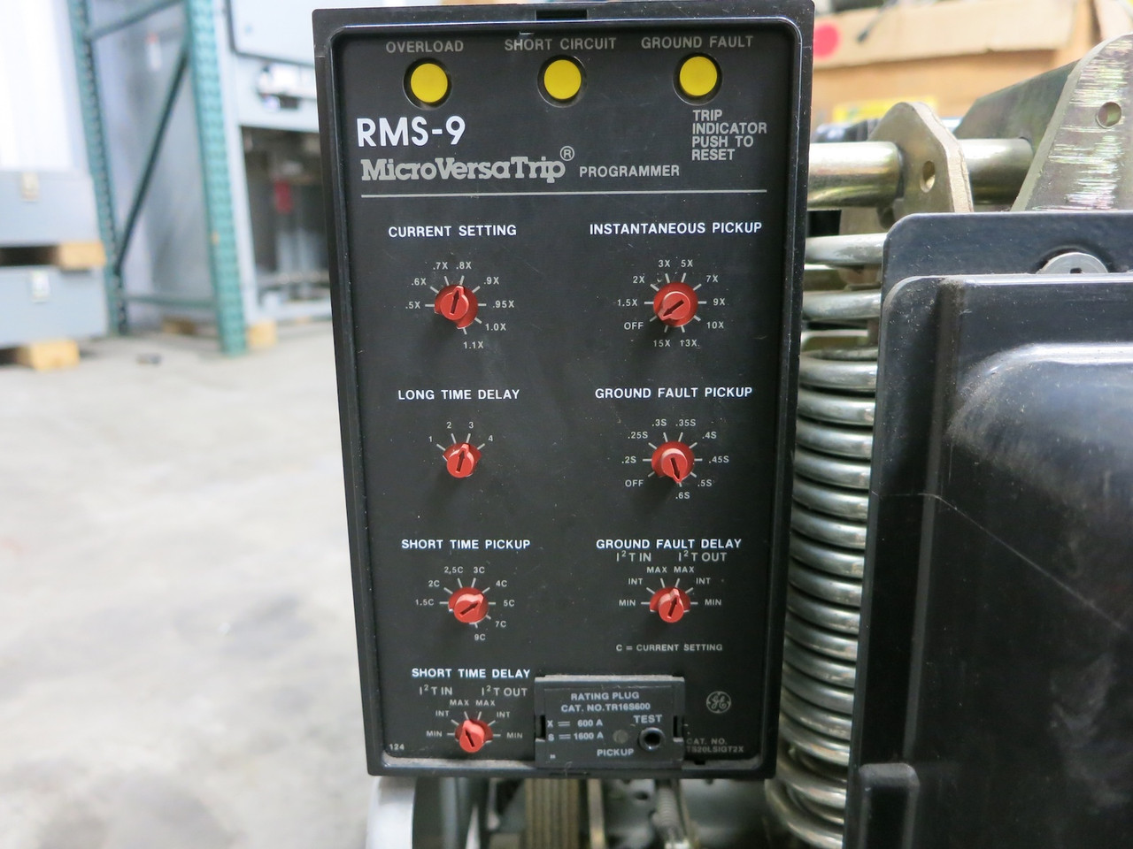 GE AKR-7D-50 1600A Air Breaker TS20LSIGT2X RMS-9 Trip 600A RP LSIG 1600/600 MO (DW7468-1)