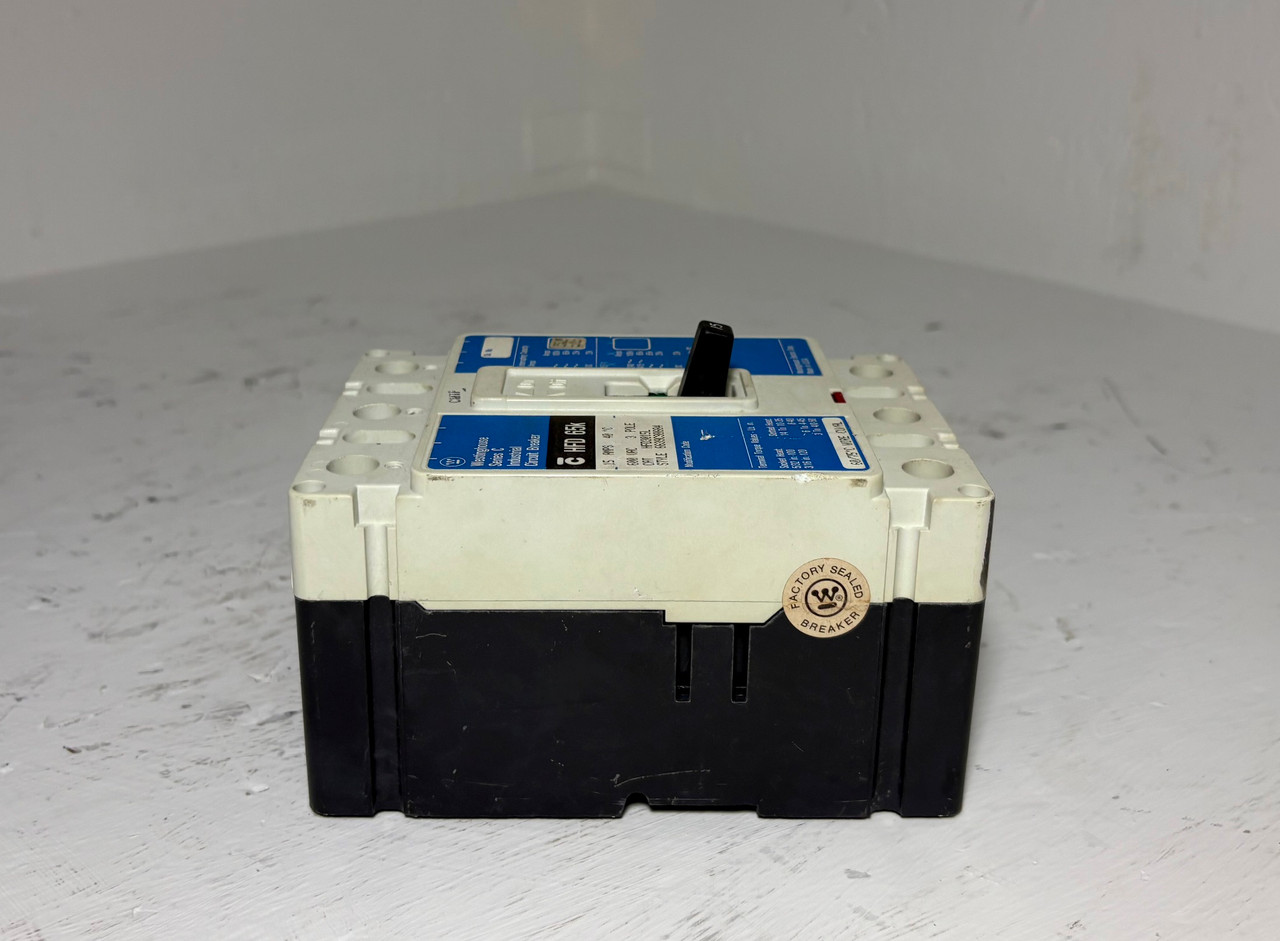 Westinghouse HFD3015L 15A Series C Circuit Breaker Matte Blue HFD3015 3P 15 Amp (EM5593-1)